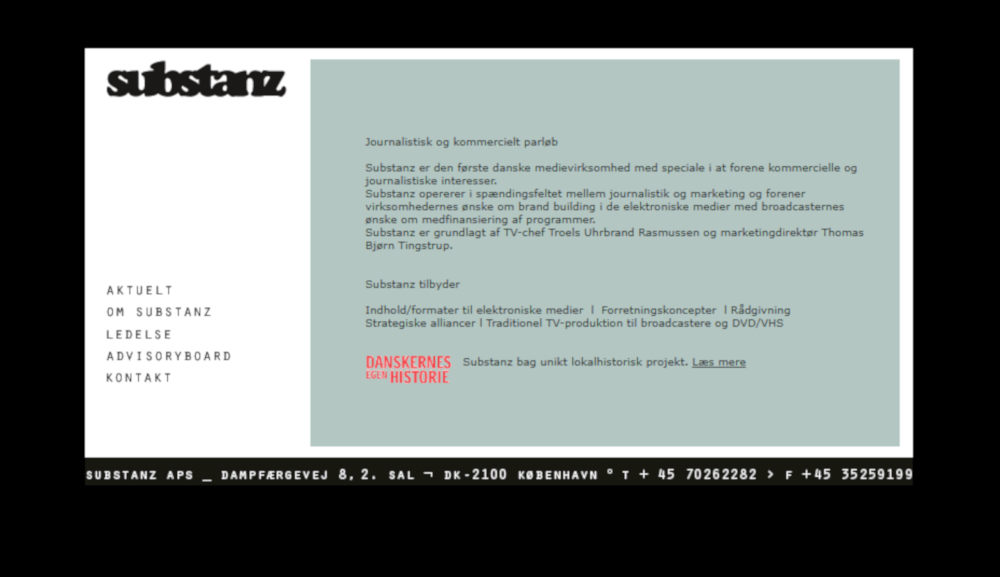 Sunstanz hjemmeside 2005