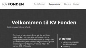 KV Fondens gamle hjemmeside